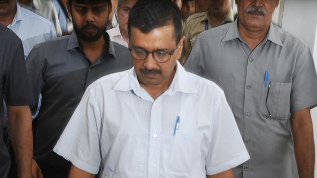 Delhi chief minister Arvind Kejriwal tweeted about the visit. (HT File Photo) Delhi chief minister Arvind Kejriwal tweeted about the visit. (HT File Photo)
