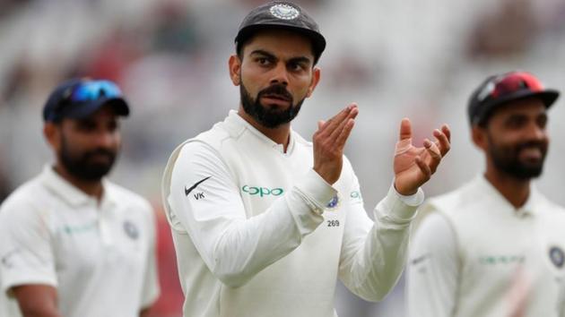 Virat Kohli in action during the third Test match between India and England at Trent Bridge.(REUTERS)