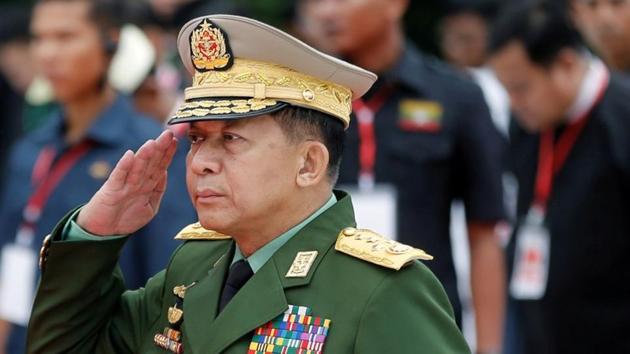 The investigators cited six Myanmar military leaders by name as “priority subjects” for possible prosecution, led by the commander-in-chief, Min Aung Hlaing.(REUTERS)