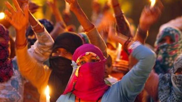 Women protest against rape incidents in New Delhi. (Raj K Raj / HT File Photo) Women protest against rape incidents in New Delhi. (Raj K Raj / HT File Photo)