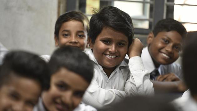 About 1,000 students at Kautilya Bal Vidyalaya have been attending the class since it was introduced in the school on July 12. Verma, the principal of the school, who was also a member of the core team that contributed to the curriculum -- is pretty excited about the course and the result it has produced so far. (Sanchit Khanna / HT Photo) About 1,000 students at Kautilya Bal Vidyalaya have been attending the class since it was introduced in the school on July 12. Verma, the principal of the school, who was also a member of the core team that contributed to the curriculum -- is pretty excited about the course and the result it has produced so far. (Sanchit Khanna / HT Photo)