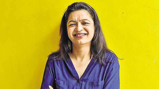 Wildlife expert and author Prerna Bindra at her residence in Vatika City Sector-49, in Gurugram, India.(Sanjeev Verma/HT PHOTO)