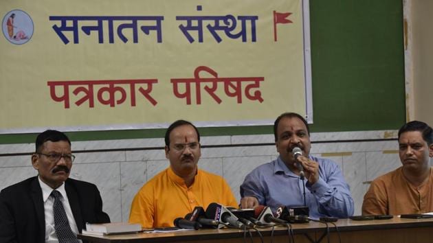 The ban can be challenged when one learns that there is no umbrella organisation known as Sanatan Sanstha to which all these allegations can be attributed, said experts.(Anshuman Poyrekar/HT PHOTO)