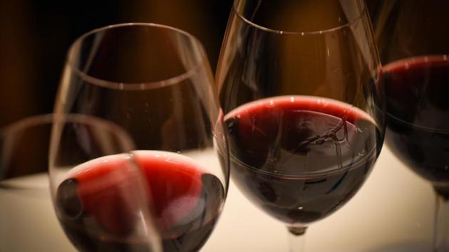Glasses of wine sit on a table at the 4th Sakura Japan Women's Wine Awards 2017. (Bloomberg) Glasses of wine sit on a table at the 4th Sakura Japan Women's Wine Awards 2017. (Bloomberg)