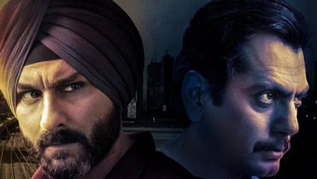 Saif Ali Khan and Nawazuddin Siddiqui in a poster for Sacred Games.