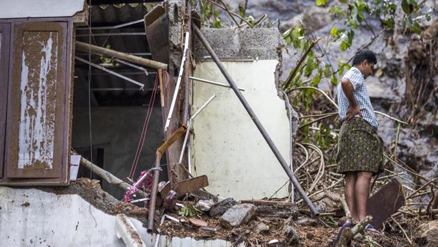A man looks damage to a building at a coffee plantation near Munnar. Coffee production in India will slump to the lowest in 21 years next season because of damaged trees in the main growing areas in the south of Asia’s third biggest producer. Together, Karnataka (70%), Kerala (20%) and Tamil Nadu (6%) make up for 96% of the country’s coffee production. (Prashanth Vishwanathan / Bloomberg) A man looks damage to a building at a coffee plantation near Munnar. Coffee production in India will slump to the lowest in 21 years next season because of damaged trees in the main growing areas in the south of Asia’s third biggest producer. Together, Karnataka (70%), Kerala (20%) and Tamil Nadu (6%) make up for 96% of the country’s coffee production. (Prashanth Vishwanathan / Bloomberg)