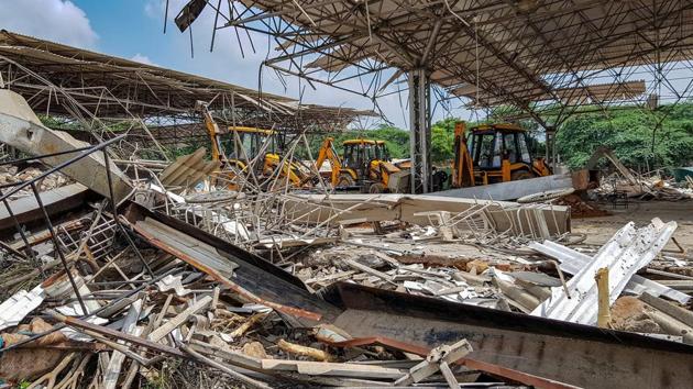 800 bighas of govt land freed from encroachment in south Delhi’s Bhati ...