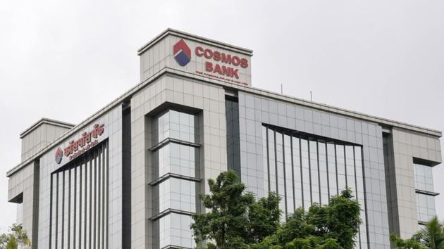 Cosmos bank headquarters on Ganeshkhind road in Pune. (HT FILE PHOTO) Cosmos bank headquarters on Ganeshkhind road in Pune. (HT FILE PHOTO)