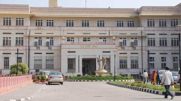 File photo of Jaipur’s Sawai Man Singh Hospital.(HT File Photo)