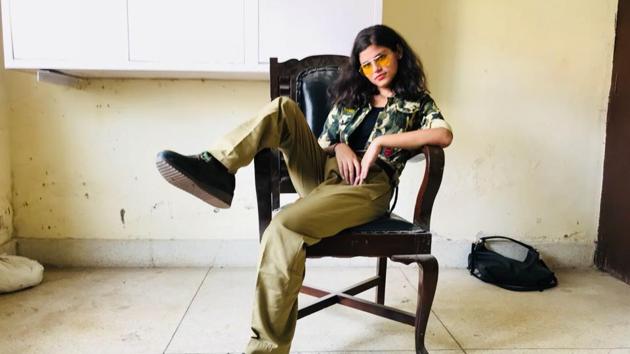 Madonna, a fresher from the Sociology department of Hindu College dressed up as Chulbuli Pandey, her spin on Salman Khan’s character Chulbul Pandey from Dabangg.