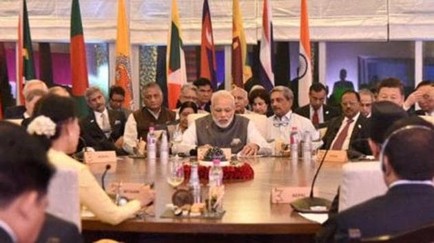 With the India-Pakistan bickering coming in way of a smooth functioning of the Saarc, groupings such as BIMSTEC can take forward the concept of regional cooperation in a different manner.(PTI File Photo)