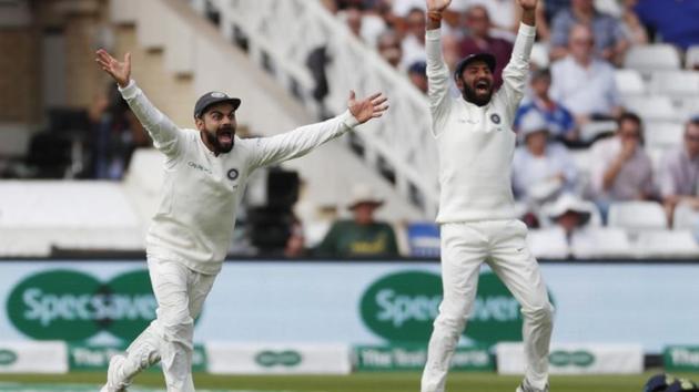Cricket - England v India - Third Test - Trent Bridge, Nottingham, Britain - August 21, 2018. Virat Kohli appeals. (Action Images via Reuters) Cricket - England v India - Third Test - Trent Bridge, Nottingham, Britain - August 21, 2018. Virat Kohli appeals. (Action Images via Reuters)