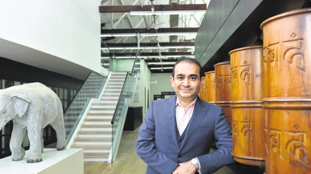 Nirav Modi at his office in Lower Parel, in Mumbai , in August 2016, two years before his fall.(Aniruddha Chowdhury/Mint)