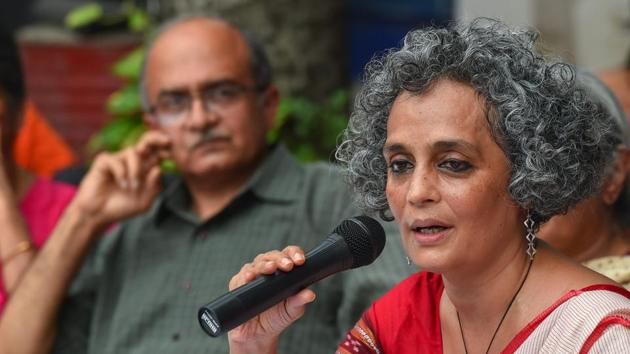 Arundhati Roy, Prashant Bhushan, Jignesh Mevani and other activists called for immediate end to ‘political acts of vendetta’.(PTI)