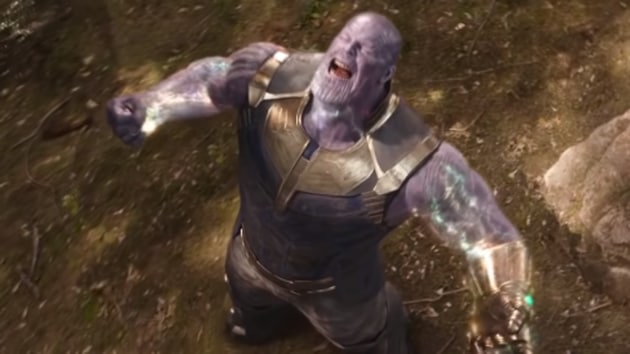 Thanos, as played by Josh Brolin, in a still from Avengers: Infinity War.