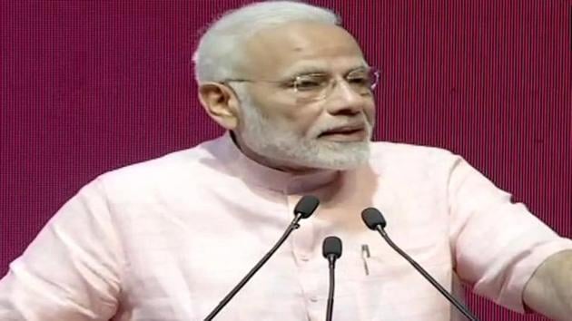 Prime Minister Narendra Modi launched the India Post Payments Bank on Saturday.(ANI/Twitter)