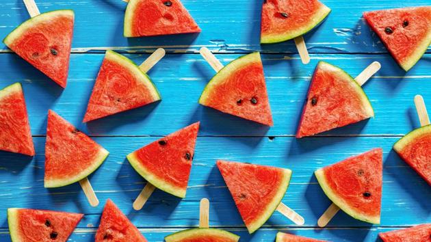 Watermelon helps you hydrate and lowers inflammation. It can reduce fatigue and the natural sugars it contains offer relief from bloating. (Shutterstock) Watermelon helps you hydrate and lowers inflammation. It can reduce fatigue and the natural sugars it contains offer relief from bloating. (Shutterstock)