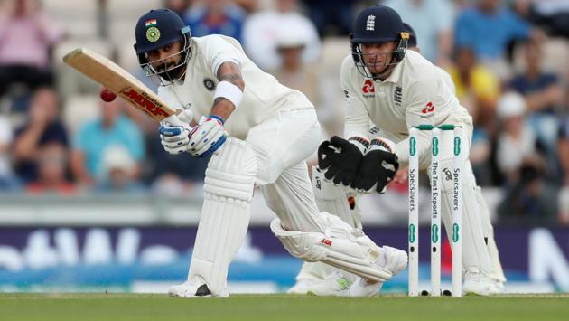 India's Virat Kohli in action against England. (REUTERS)