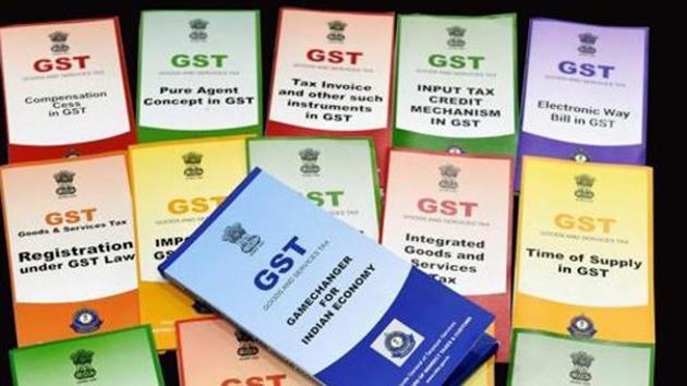 Booklets on GST (Goods and Services Tax), which were distributed by the Central Board of Direct Taxes at a function organised to celebrate GST Day, in New Delhi on Sunday, July 1, 2018. (PTI File Photo) Booklets on GST (Goods and Services Tax), which were distributed by the Central Board of Direct Taxes at a function organised to celebrate GST Day, in New Delhi on Sunday, July 1, 2018. (PTI File Photo)