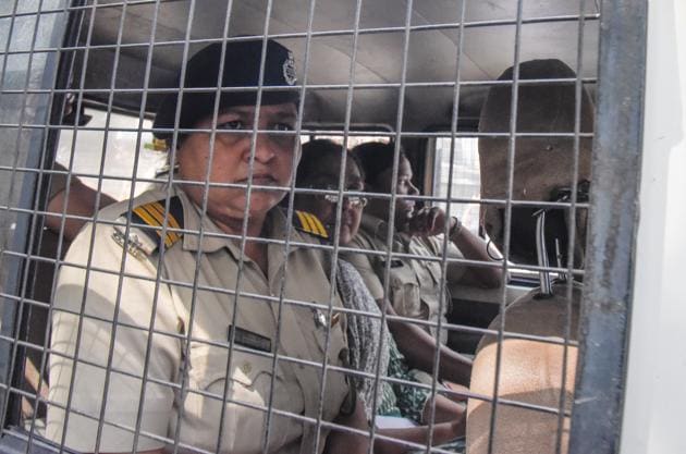 Surendra Gadling along with the head of English department of Nagpur University, Shoma Sen (centre in picture); Dalit activist Sudhir Dhawale; activist Mahesh Raut and Kerala native Rona Wilson were arrested from their homes by the Pune Police on June 6 and have been lodged at the Yerwada jail since then. (Sanket Wankhade/HT PHOTO) Surendra Gadling along with the head of English department of Nagpur University, Shoma Sen (centre in picture); Dalit activist Sudhir Dhawale; activist Mahesh Raut and Kerala native Rona Wilson were arrested from their homes by the Pune Police on June 6 and have been lodged at the Yerwada jail since then. (Sanket Wankhade/HT PHOTO)