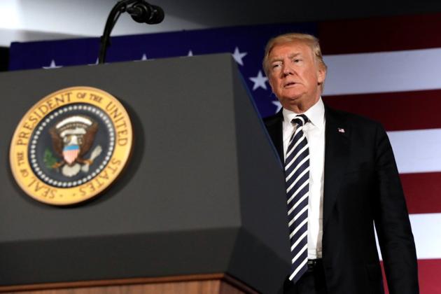 US President Donald Trump at a Republican fundraising campaign in Charlotte, NC, US, August 31, 2018(REUTERS)