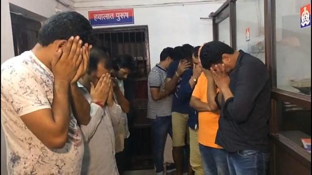 Police arrested 11 persons, including five aspirants and six involved in leaking the question papers. (HT Photo) Police arrested 11 persons, including five aspirants and six involved in leaking the question papers. (HT Photo)