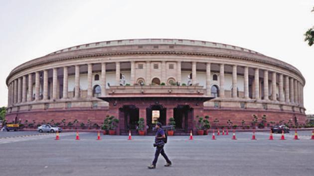 Parliament House at Sansad Marg in New Delhi.(Pradeep Gaur/ Mint) Parliament House at Sansad Marg in New Delhi.(Pradeep Gaur/ Mint)