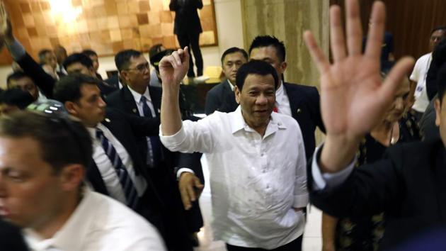 Rodrigo Duterte landed in Israel on Sunday for a four-day stay as the Philippines seeks to develop new sources of military hardware and nail down protections for its overseas workers. (AFP) Rodrigo Duterte landed in Israel on Sunday for a four-day stay as the Philippines seeks to develop new sources of military hardware and nail down protections for its overseas workers. (AFP)