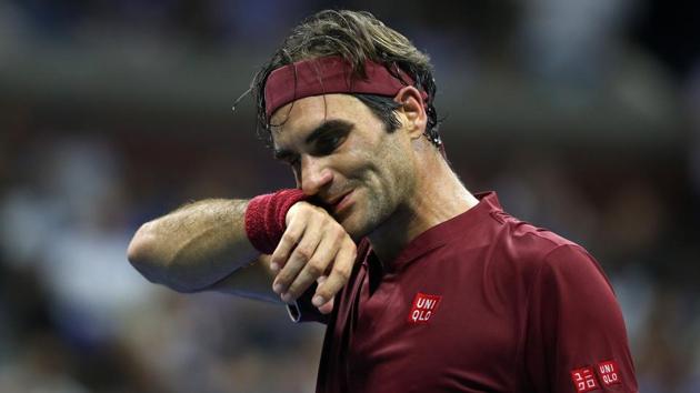 NEW YORK, NY - SEPTEMBER 03: Roger Federer of Switzerland during the men's singles fourth round match against John Milman of Australia on Day Eight of the 2018 US Open at the USTA Billie Jean King National Tennis Center on September 3, 2018 in the Flushing neighborhood of the Queens borough of New York City.(AFP) NEW YORK, NY - SEPTEMBER 03: Roger Federer of Switzerland during the men's singles fourth round match against John Milman of Australia on Day Eight of the 2018 US Open at the USTA Billie Jean King National Tennis Center on September 3, 2018 in the Flushing neighborhood of the Queens borough of New York City.(AFP)