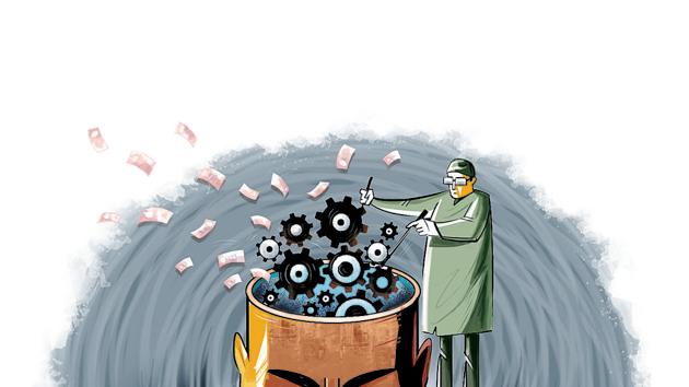 According to the National Crime Records Bureau, 3.3% of the 1.33 lakh suicides in India in 2015 were a result of bankruptcy, change in economic status and financial distress, a rise compared to the 1.8% of total 1.31 lakh in 2014. (ILLUSTRATION: SUDHIR SHETTY) According to the National Crime Records Bureau, 3.3% of the 1.33 lakh suicides in India in 2015 were a result of bankruptcy, change in economic status and financial distress, a rise compared to the 1.8% of total 1.31 lakh in 2014. (ILLUSTRATION: SUDHIR SHETTY)