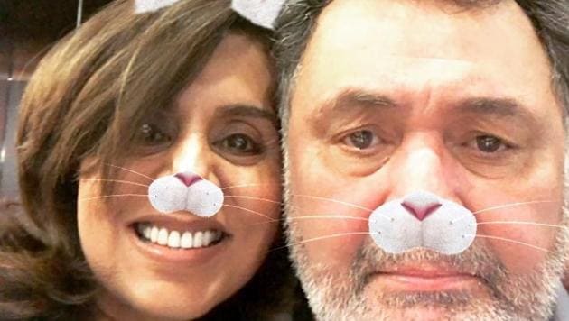 Neetu Singh wished husband Rishi Kapoor with an adorable post on Instagram. Neetu Singh wished husband Rishi Kapoor with an adorable post on Instagram.
