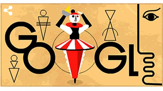 Google on Tuesday paid tribute to German sculptor, painter, designer, and choreographer Oskar Schlemmer on his 130th birth anniversary.(Screengrab)