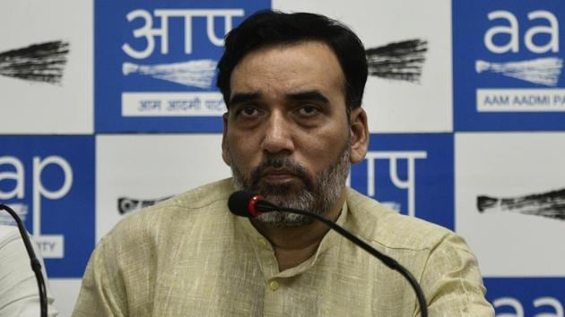 Gopal Rai, a cabinet minister in Delhi government and a senior AAP leader, said that the party will not ally with Congress in 2019 parliamentary elections. (Anushree Fadnavis / HT Photo) Gopal Rai, a cabinet minister in Delhi government and a senior AAP leader, said that the party will not ally with Congress in 2019 parliamentary elections. (Anushree Fadnavis / HT Photo)