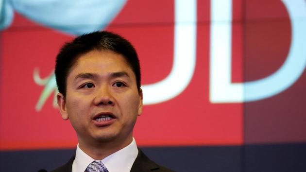 Richard Liu, CEO and founder of China's e-commerce company JD.com, speaks before ringing the opening bell at the NASDAQ Market Site building at Times Square in New York. (Reuters File Photo) Richard Liu, CEO and founder of China's e-commerce company JD.com, speaks before ringing the opening bell at the NASDAQ Market Site building at Times Square in New York. (Reuters File Photo)