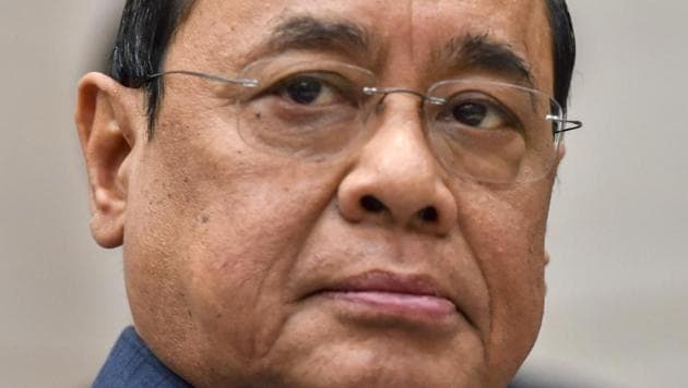 Justice Ranjan Gogoi during a book launch, in New Delhi.(PTI File Photo)