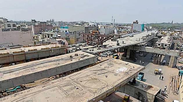 The Rani Jhansi grade separator was conceived in 1998. (Sanchit Khanna/HT Photo)