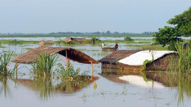 A flooded diara area in Danapur, Bihar.(Parwaz Khan /HT PHOTO) A flooded diara area in Danapur, Bihar.(Parwaz Khan /HT PHOTO)