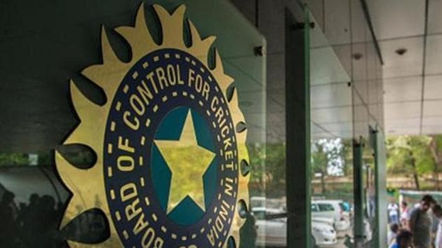 A view of logo of the Board of Control for Cricket in India (BCCI) (Hindustan Times via Getty Images) A view of logo of the Board of Control for Cricket in India (BCCI) (Hindustan Times via Getty Images)