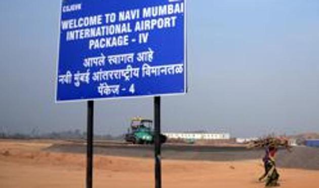 The airport site at Ulwe(Hindustan Times) The airport site at Ulwe(Hindustan Times)