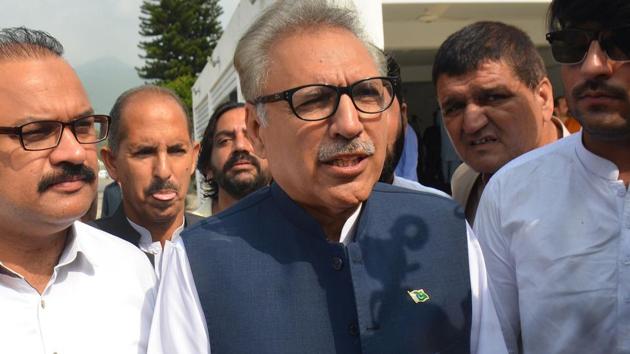 Pakistan Tehreek-e-Insaf candidate Arif Alvi defeated Pakistan Peoples Party candidate Aitzaz Ahsan and the Pakistan Muslim League-N nominee Maulana Fazl ur Rehman in a three-way contest to become the 13th president.(AFP)
