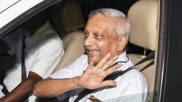 Goa chief minister Manohar Parrikar after his arrival at Panaji airport on June 14. (PTI Photo) Goa chief minister Manohar Parrikar after his arrival at Panaji airport on June 14. (PTI Photo)