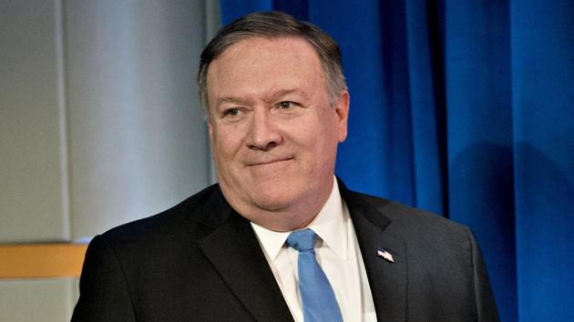 Mike Pompeo, U.S. secretary of state, arrives to speak in the briefing room at the State Department in Washington, D.C., U.S., on Thursday, Aug. 16, 2018.(Bloomberg File Photo)