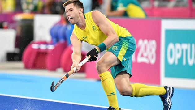 Eddie Ockenden in action for Australia during the 2018 Commonwealth Games.(Action Plus via Getty Images)