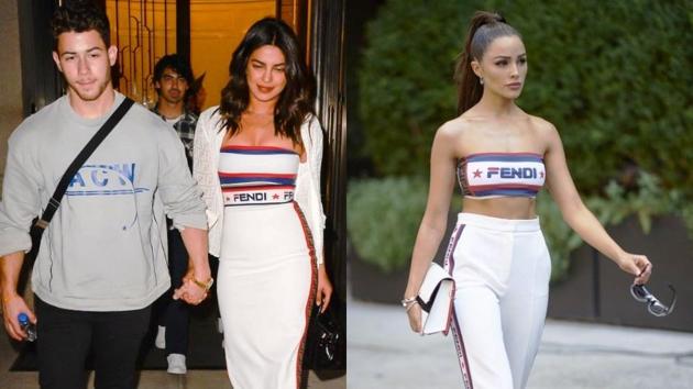 Priyanka Chopra and Nick Jonas’ ex Olivia Culpo just wore very similar dresses. (Instagram)