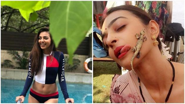 Radhika Apte also loves to chill and show off her weird side from time-to-time on Instagram.(Instagram)