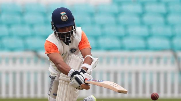 Ajinkya Rahane during nets at the Oval.(REUTERS) Ajinkya Rahane during nets at the Oval.(REUTERS)