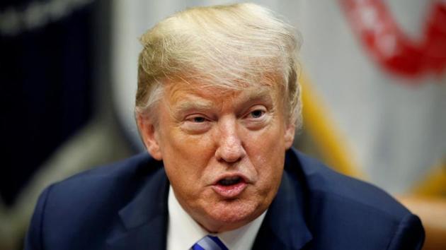 A defiant Trump, appearing at an unrelated event at the White House, lashed out at the New York Times for publishing the op-ed. (Reuters) A defiant Trump, appearing at an unrelated event at the White House, lashed out at the New York Times for publishing the op-ed. (Reuters)
