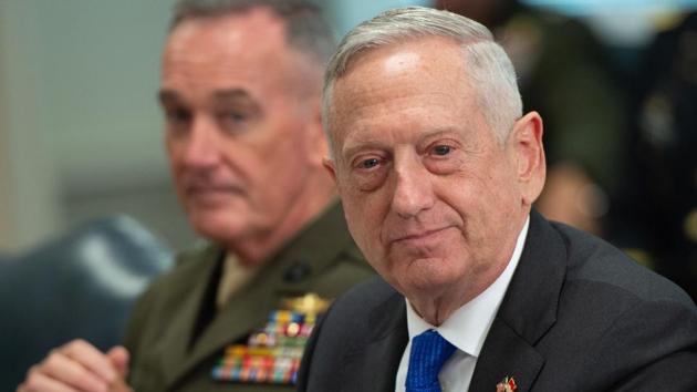 US defence secretary Jim Mattis landed in Kabul on Friday for an unannounced visit to war-torn Afghanistan, adding his weight to a flurry of diplomatic efforts to bring the Taliban to the negotiating table.(AFP File Photo)