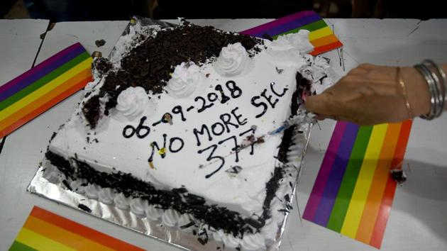 LGBTQ or not, Mumbaiites joined The Humsafar Trust on Thursday to celebrate and make Section 377 history.(Satyabrata Tripathy/HT Photo) LGBTQ or not, Mumbaiites joined The Humsafar Trust on Thursday to celebrate and make Section 377 history.(Satyabrata Tripathy/HT Photo)