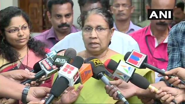 Kerala women’s commission chief MC Josephine said they did not initiate action as a complaint was yet to be filed.(ANI/Twitter)